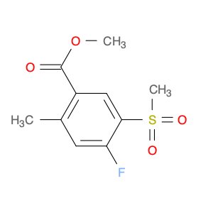 Benzoic acid, 4-fluoro-2-methyl-5-(methylsulfonyl)-, methyl ester