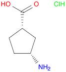 Cyclopentanecarboxylic acid, 3-amino-, hydrochloride, cis- (8CI,9CI)