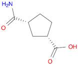 Cyclopentanecarboxylic acid, 3-(aminocarbonyl)-, cis- (9CI)