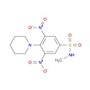 Benzenesulfonamide, N-methyl-3,5-dinitro-4-(1-piperidinyl)-