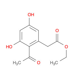 Benzeneacetic acid, 2-acetyl-3,5-dihydroxy-, ethyl ester