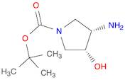 1-Pyrrolidinecarboxylic acid, 3-amino-4-hydroxy-, 1,1-dimethylethyl ester, (3S,4R)-