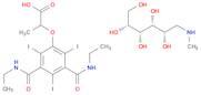 Propionic acid, 2-[3,5-bis(ethylcarbamoyl)-2,4,6-triiodophenoxy]-, compd. with 1-deoxy-1-(methyl...