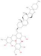 β-D-Glucopyranoside, (3β,25R)-spirost-5-en-3-yl O-6-deoxy-α-L-mannopyranosyl-(1→2)-O-[β-D-glucopyr…