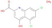 2-Quinolinecarboxylic acid, 5,7-dichloro-4-hydroxy-, hydrate (1:1)