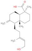 1-Naphthalenecarboxylic acid, decahydro-5-[(3E)-5-hydroxy-3-methyl-3-penten-1-yl]-1,4a-dimethyl-6-…