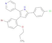 Pyridine, 4-[3-(5-bromo-2-propoxyphenyl)-5-(4-chlorophenyl)-1H-pyrrol-2-yl]-