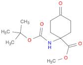 Cyclohexanecarboxylic acid, 1-[[(1,1-dimethylethoxy)carbonyl]amino]-4-oxo-, methyl ester