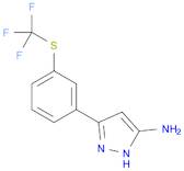 1H-Pyrazol-5-amine, 3-[3-[(trifluoromethyl)thio]phenyl]-