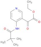 3-Pyridineacetic acid, 4-[(2,2-dimethyl-1-oxopropyl)amino]-α-oxo-, ethyl ester