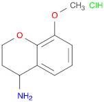 2H-1-Benzopyran-4-amine, 3,4-dihydro-8-methoxy-, hydrochloride (1:1)