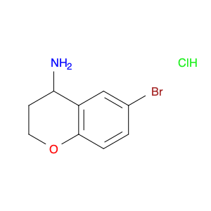 2H-1-Benzopyran-4-amine, 6-bromo-3,4-dihydro-, hydrochloride (1:1)