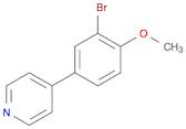 Pyridine, 4-(3-bromo-4-methoxyphenyl)-