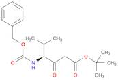 Hexanoic acid, 5-methyl-3-oxo-4-[[(phenylmethoxy)carbonyl]amino]-, 1,1-dimethylethyl ester, (4S)-