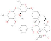 Pregnan-20-one, 12-(acetyloxy)-11-(benzoyloxy)-3-[[2,6-dideoxy-4-O-(6-deoxy-3-O-methyl-β-D-allopyr…