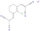 Propanedinitrile, 2-[[2-chloro-3-(2,2-dicyanoethenyl)-2-cyclohexen-1-ylidene]methyl]-, ion(1-), po…