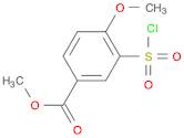 Benzoic acid, 3-(chlorosulfonyl)-4-methoxy-, methyl ester