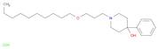 4-Piperidinol, 1-[3-(decyloxy)propyl]-4-phenyl-, hydrochloride (1:1)