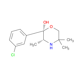 2-Morpholinol, 2-(3-chlorophenyl)-3,5,5-trimethyl-, (2R,3R)-