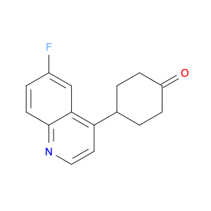 Cyclohexanone, 4-(6-fluoro-4-quinolinyl)-