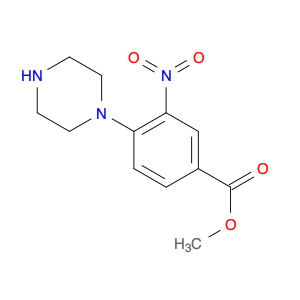 Benzoic acid, 3-nitro-4-(1-piperazinyl)-, methyl ester