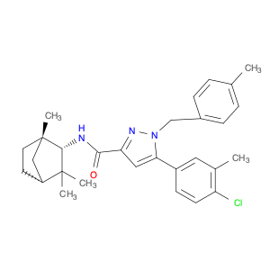 1H-Pyrazole-3-carboxamide, 5-(4-chloro-3-methylphenyl)-1-[(4-methylphenyl)methyl]-N-[(1S,2S,4R)-1,…