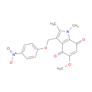 1H-Indole-4,7-dione, 5-methoxy-1,2-dimethyl-3-[(4-nitrophenoxy)methyl]-