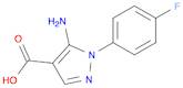 1H-Pyrazole-4-carboxylic acid, 5-amino-1-(4-fluorophenyl)-