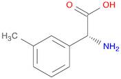 Benzeneacetic acid, α-amino-3-methyl-, (αR)-