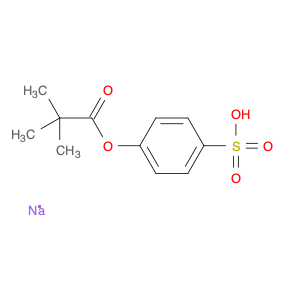 Propanoic acid, 2,2-dimethyl-, 4-sulfophenyl ester, sodium salt (1:1)