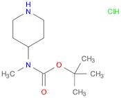 Carbamic acid, methyl-4-piperidinyl-, 1,1-dimethylethyl ester, monohydrochloride (9CI)