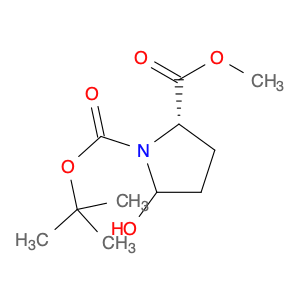 1,2-Pyrrolidinedicarboxylic acid, 5-hydroxy-, 1-(1,1-diMethylethyl) 2-Methyl ester, (2S)-