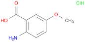 Benzoic acid, 2-amino-5-methoxy-, hydrochloride (1:1)