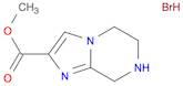 Imidazo[1,2-a]pyrazine-2-carboxylic acid, 5,6,7,8-tetrahydro-, methyl ester, hydrobromide (1:1)