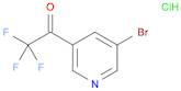 Ethanone, 1-(5-bromo-3-pyridinyl)-2,2,2-trifluoro-, hydrochloride (1:1)