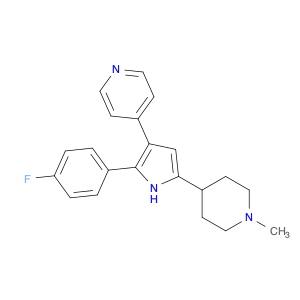 Pyridine, 4-[2-(4-fluorophenyl)-5-(1-methyl-4-piperidinyl)-1H-pyrrol-3-yl]-