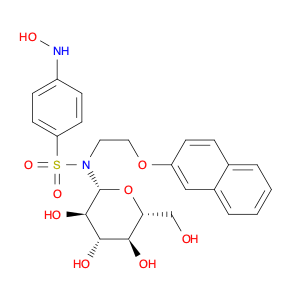 Benzenesulfonamide, N-β-D-glucopyranosyl-4-(hydroxyamino)-N-[2-(2-naphthalenyloxy)ethyl]-