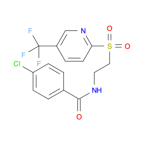 Benzamide, 4-chloro-N-[2-[[5-(trifluoromethyl)-2-pyridinyl]sulfonyl]ethyl]-