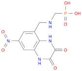 Phosphonic acid, P-[[[(1,2,3,4-tetrahydro-7-nitro-2,3-dioxo-5-quinoxalinyl)methyl]amino]methyl]-