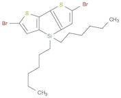 4H-Silolo[3,2-b:4,5-b']dithiophene, 2,6-dibromo-4,4-dihexyl- (9CI)