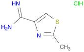 4-Thiazolecarboximidamide, 2-methyl-, hydrochloride (1:1)