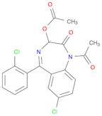 2H-1,4-Benzodiazepin-2-one, 1-acetyl-3-(acetyloxy)-7-chloro-5-(2-chlorophenyl)-1,3-dihydro-