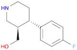 3-Piperidinemethanol, 4-(4-fluorophenyl)-, (3R,4S)-rel-