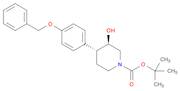 1-Piperidinecarboxylic acid, 3-hydroxy-4-[4-(phenylmethoxy)phenyl]-, 1,1-dimethylethyl ester, (3...