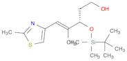 4-Penten-1-ol, 3-[[(1,1-dimethylethyl)dimethylsilyl]oxy]-4-methyl-5-(2-methyl-4-thiazolyl)-, (3S...