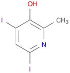 3-Pyridinol, 4,6-diiodo-2-methyl-