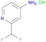 4-Pyridinamine, 2-(difluoromethyl)-, hydrochloride (1:1)