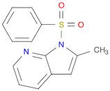 1H-Pyrrolo[2,3-b]pyridine, 2-methyl-1-(phenylsulfonyl)-