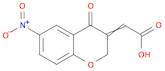 Acetic acid, 2-(6-nitro-4-oxo-2H-1-benzopyran-3(4H)-ylidene)-