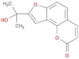 2H-Furo[2,3-h]-1-benzopyran-2-one, 8-(1-hydroxy-1-methylethyl)-